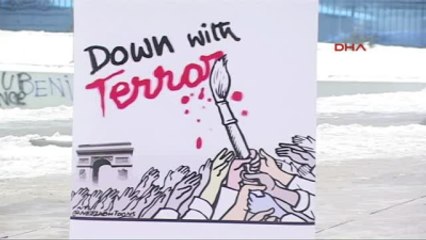 Paris?teki Terör Saldırısı Kosova?da Protesto Edildi