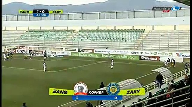Xanthi vs. Zakynthos 2 - 0 Goal E. Papasterianos Greece Cup 08.01.2015