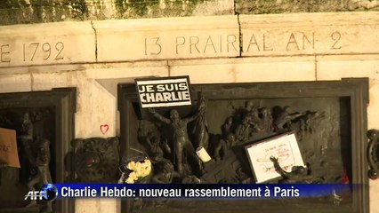 Charlie Hebdo: nouveau rassemblement à Paris