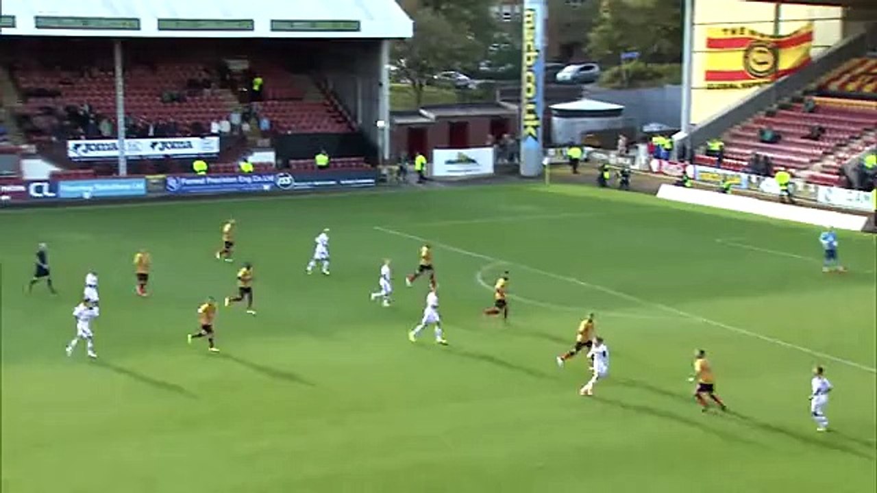 Stunning one-handed save from Scott Fox