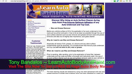 Why You Need To Use Wax and Grease Remover Before a Paint Job