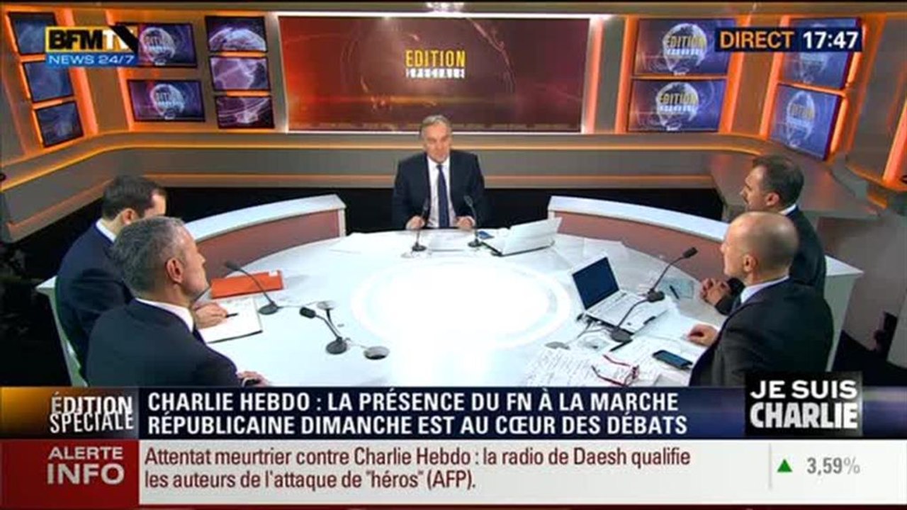 Attentat contre Charlie Hebdo: la participation du FN à la marche républicaine est au coeur des débats (8/14) - 08/01