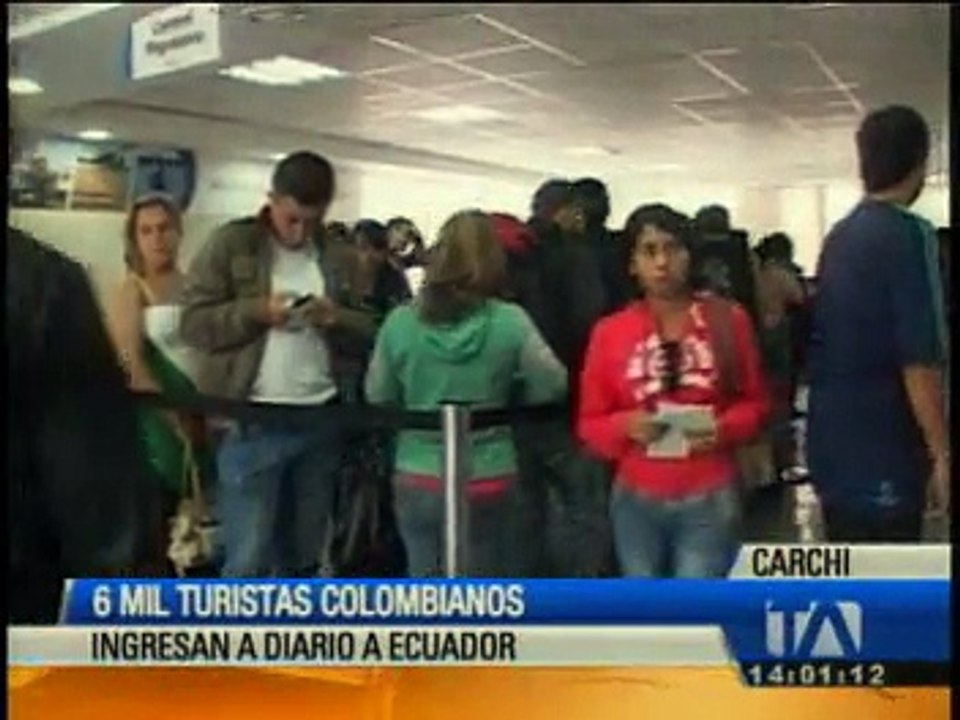 6 mil ciudadanos colombianos ingresan a diario a Ecuador