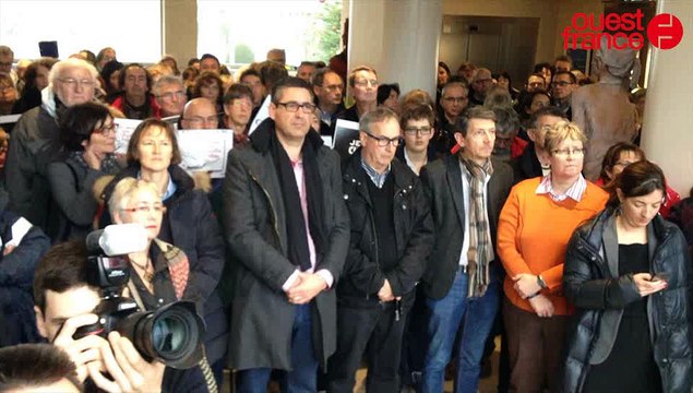 Hommage à Saint-Nazaire aux victimes de Charlie Hebdo