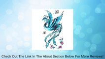 King Horse Tattoo sticker female waterproof blue phoenix pattern peony Review