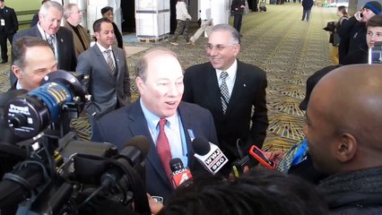 Mayoir Duggan after Tour of Cobo Hall