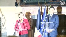 Roma - Renzi incontra l'Ambasciatrice di Francia Catherine Colonna (07.01.15)
