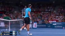 Roger Federer vs John Millman Highlights ATP 2015 Brisbane R2