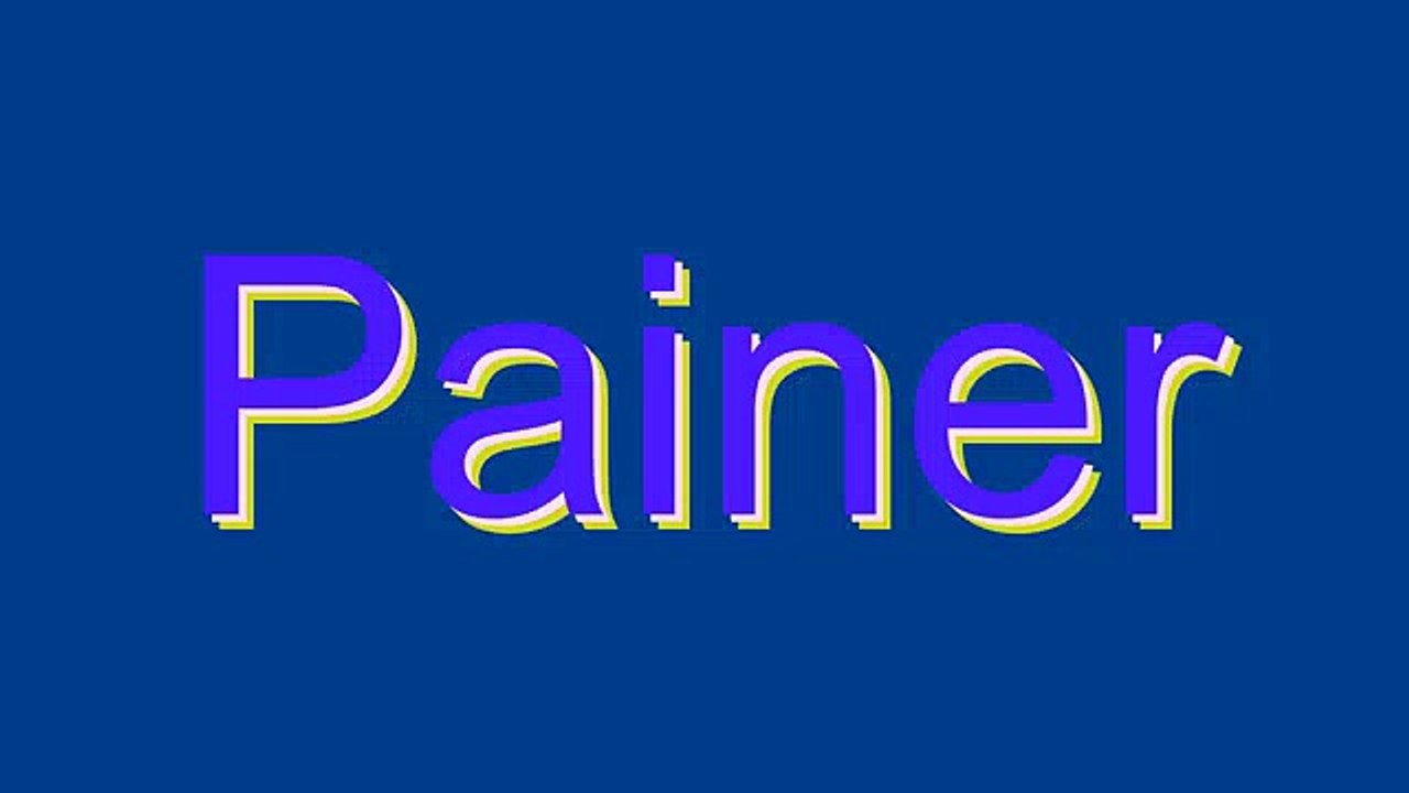 How to Pronounce Painer