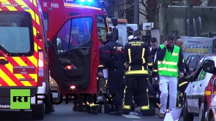 France: Paramedics fight to save shot female police officer