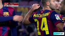 اهداف برشلونة على التش في كأس ملك اسبانيا 8-1-2015