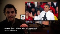 Obama's $447B Job Plan Get's Squashed - One Minute Update E002