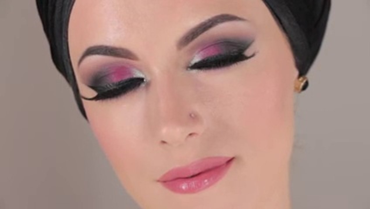 Holiday Berry Silver & Crystal Smokey Eye Tutorial