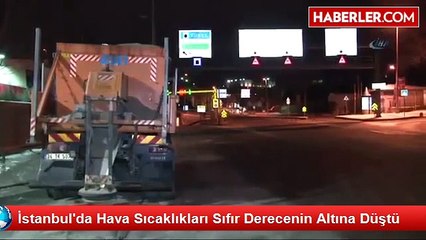 İstanbul'da Hava Sıcaklıkları Sıfır Derecenin Altına Düştü