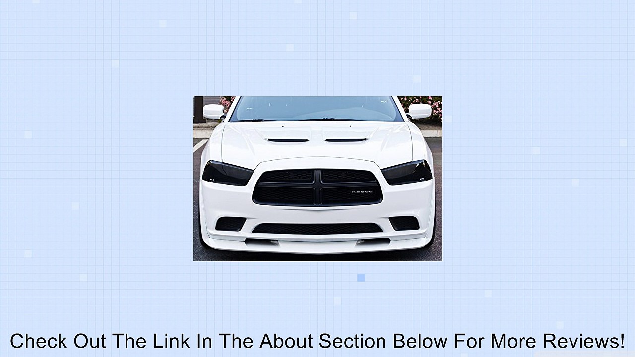 Dodge Charger R/T SRT8 V6 V8 Headlight Covers Smoke 2011 2012 2013 2014 Review