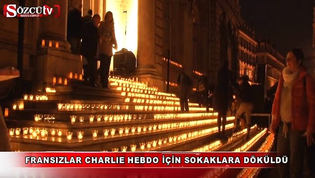 Fransızlar Charlie Hebdo için sokaklara döküldü