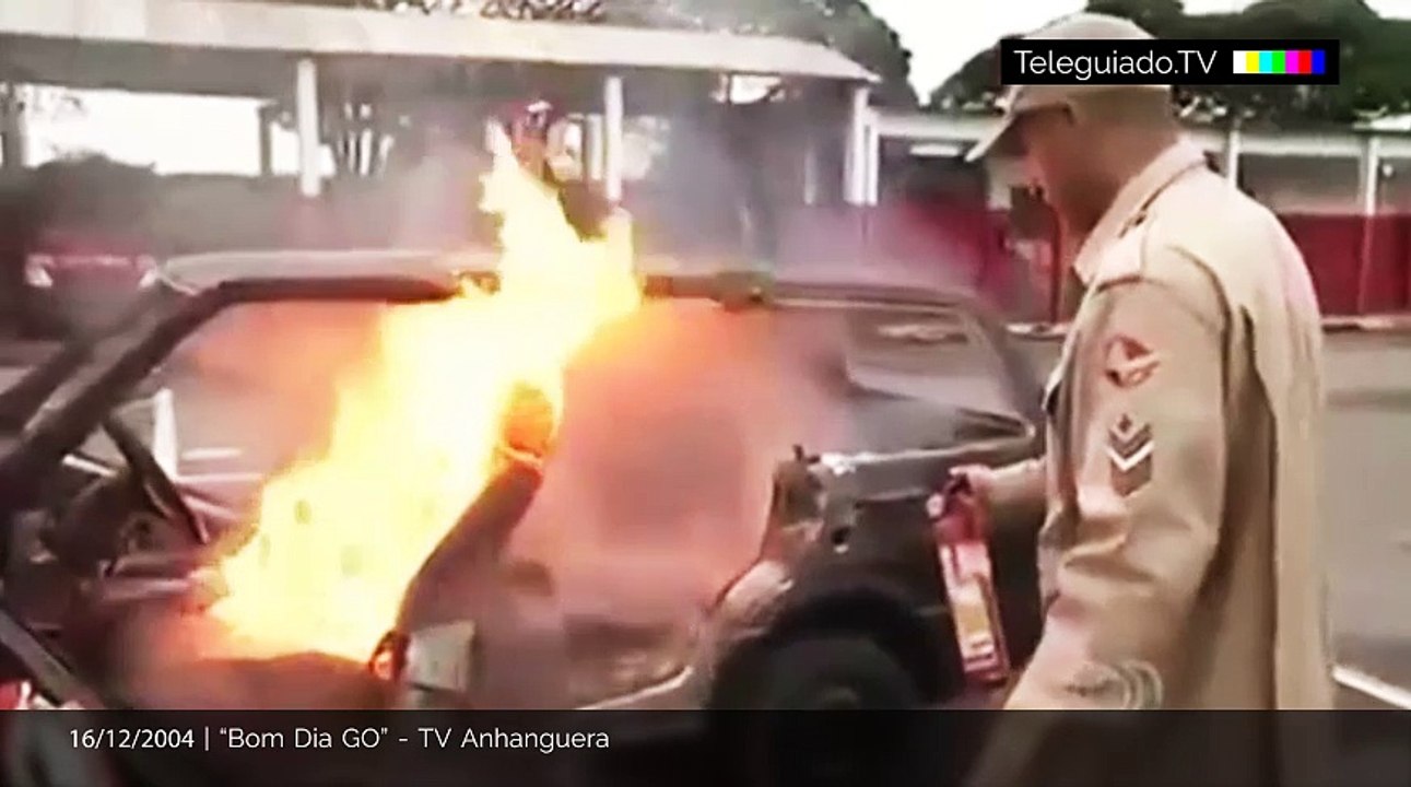 Novo extintor falha em teste ao vivo na TV