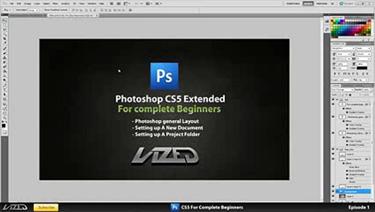 # 1 Photoshop -Tutorial for Complete Beginners HD ~ CS5 _ CS5.1 Extended ~ The Very Basics - YouTube
