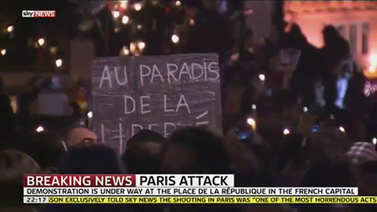 Paris Attack_ Vigils Held In Solidarity With Charlie Hebdo Magazine