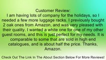 Gate House Furniture Item 1403 White Contoured Leg Luggage Rack with 3 White Nylon Straps 23 by 13 by 20-Inch Review