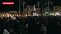 Attentat Charlie Hebdo : 3000 personnes sur la place St-Nicolas à Bastia