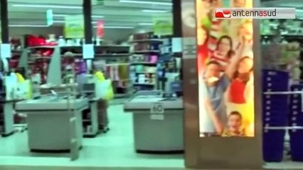 TG 08.01.14 Brindisi: assalto armato all'ipermercato, aggredita la commessa