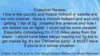 Novatel Verizon 4G LTE Mobile Hotspot MiFi 4510L External Log Periodic yagi antenna highest gain Review