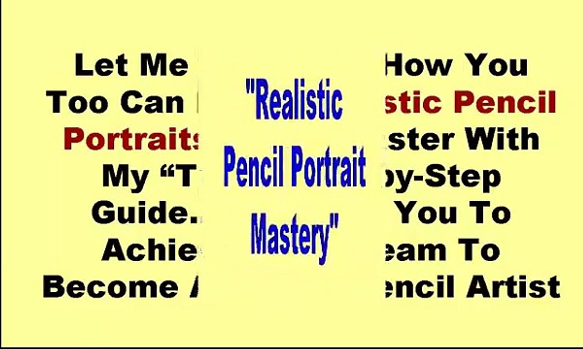 Pencil drawing techniques - Realistic Pencil Portrait Mastery