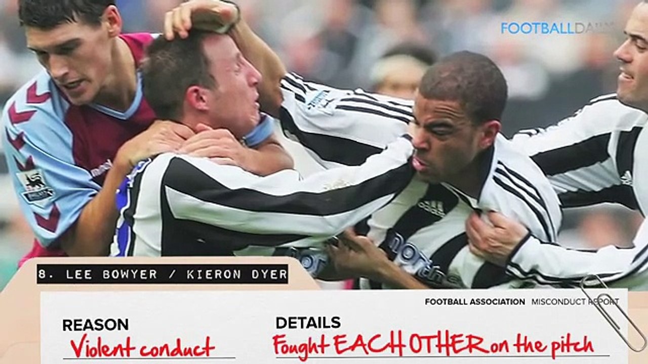 Top 10 Crazy Red Cards