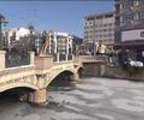 Porsuk Çayı buz tuttu