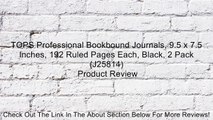 TOPS Professional Bookbound Journals, 9.5 x 7.5 Inches, 192 Ruled Pages Each, Black, 2 Pack (J25814) Review