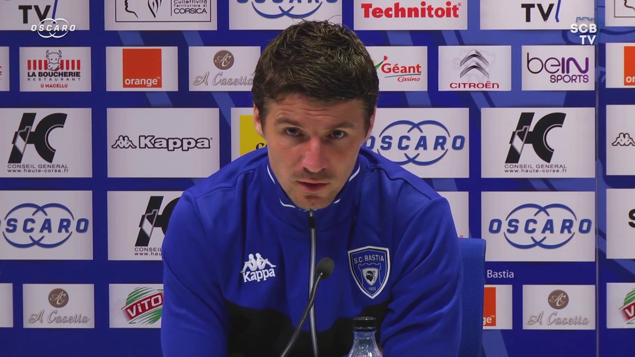 Bastia-Paris : Conf. d'avant-match de Y. Cahuzac