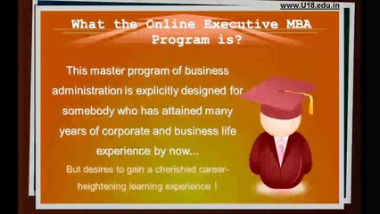 Why Online Executive MBA from U18 India