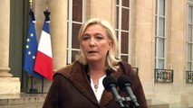 Marine Le Pen demande à François Hollande de 