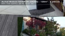 A vendre - maison - SISTERON (04200) - 6 pièces - 120m²