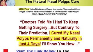 Nasal Polyps Treatment Miracle Review + Discount Link Bonus + Discount