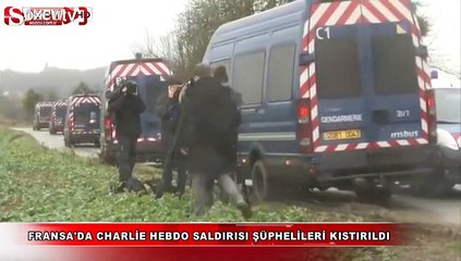 Fransa'da Charlie Hebdo saldırısı şüphelileri kıstırıldı