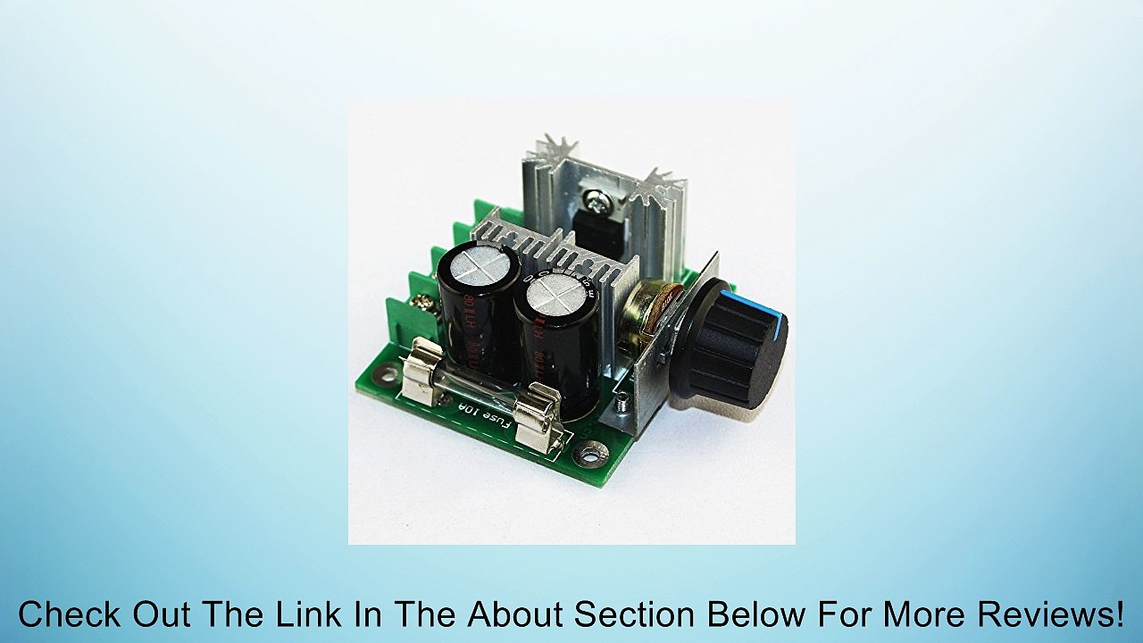 RioRand (TM) 12V-40V 10A PWM DC Motor Speed Controller w/ Knob--High Efficiency, High Torque, Low Heat Generating with Reverse Polarity Protection, High Current Protection Review