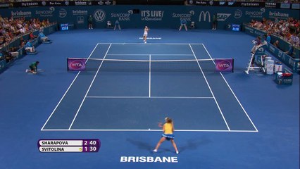 Sharapova dispatches Svitolina in Brisbane semi