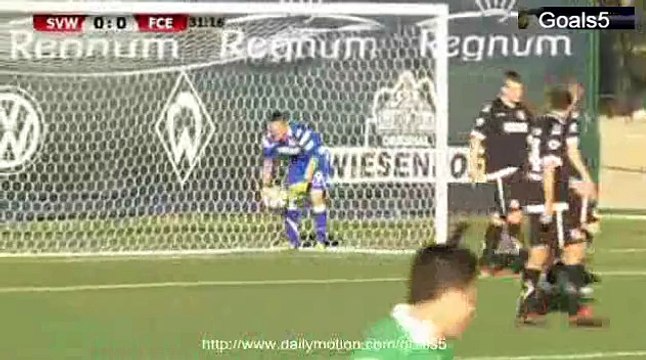 Junuzovic Goal Werder Bremen 1 - 0 Energie Cottbus Friendly Match 9-1-2015