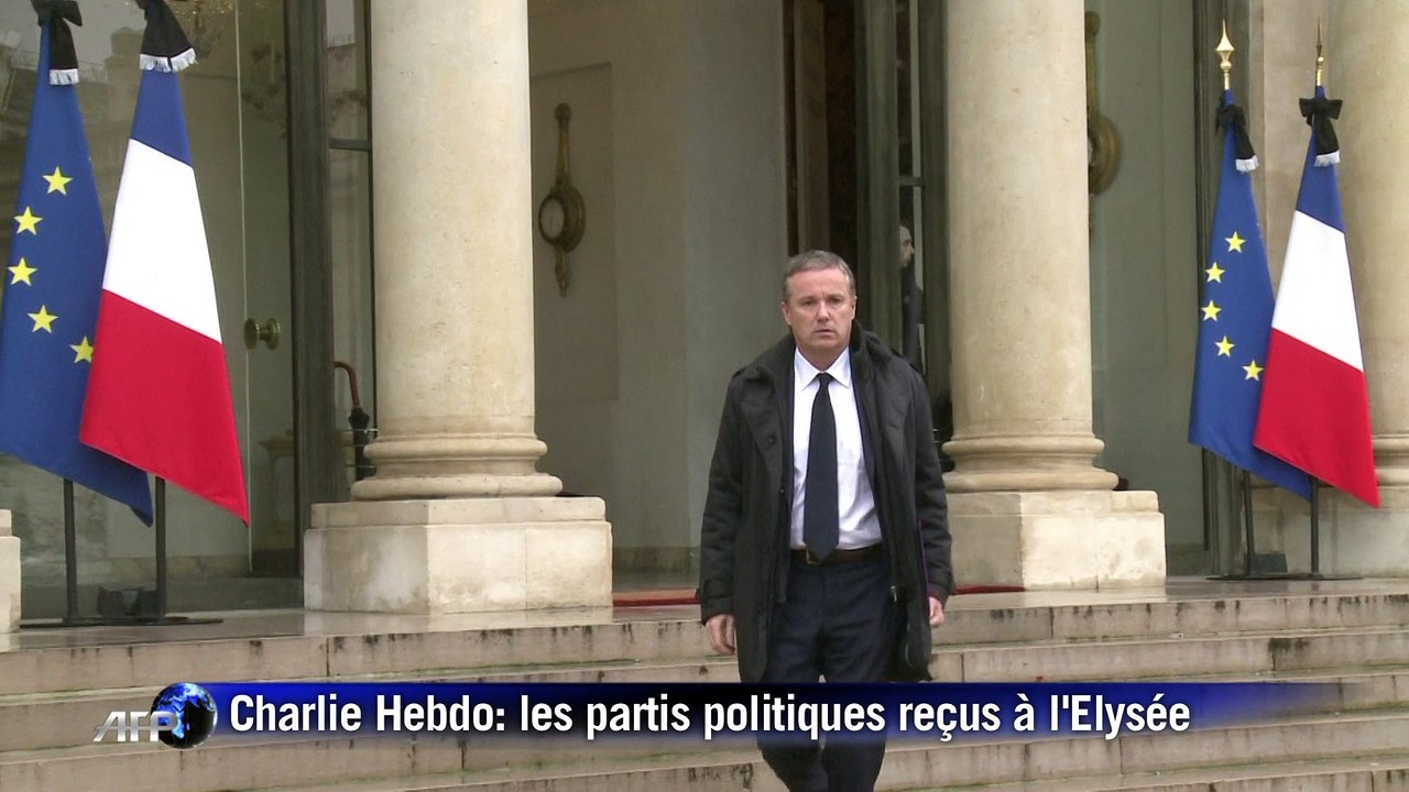 Charlie Hebdo: François Hollande a reçu Nicolas Dupont-Aignan, Robert Hue et François Bayrou