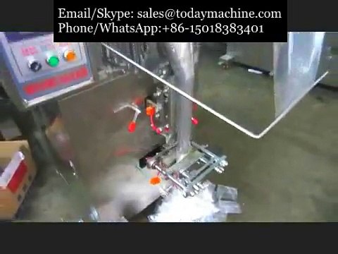 Seasoning powder bag packing machine,Bean or Children Food Triangle Bag Packaging Machine~1