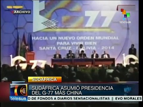 Nuevos retos para Sudáfrica como cabeza del G77+China