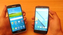 Samsung Galaxy S5 Android 50 Lollipop vs Nexus 5 Android 50 Lollipop