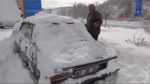 Zonguldk'ta Kar Temizleme Çalışmaları Devam Ediyor