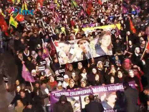 Paris suikastı Diyarbakır'da protesto edildi