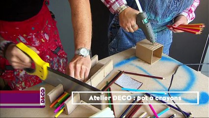 Fabrication des pots à crayons