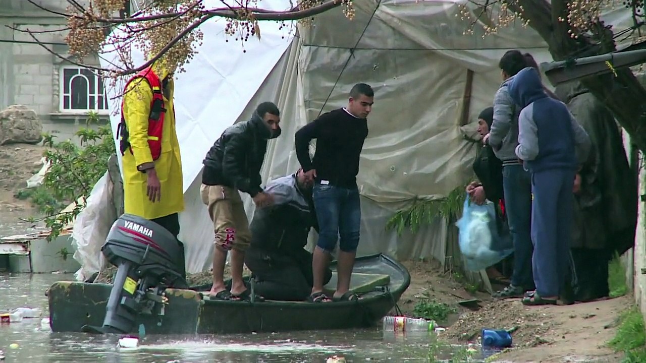 Gaza: inondations et dégâts après de fortes pluies