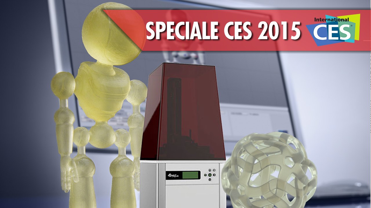 XYZ Nobel CES 2015 || Stampa 3D a resina Precisa ed Economica