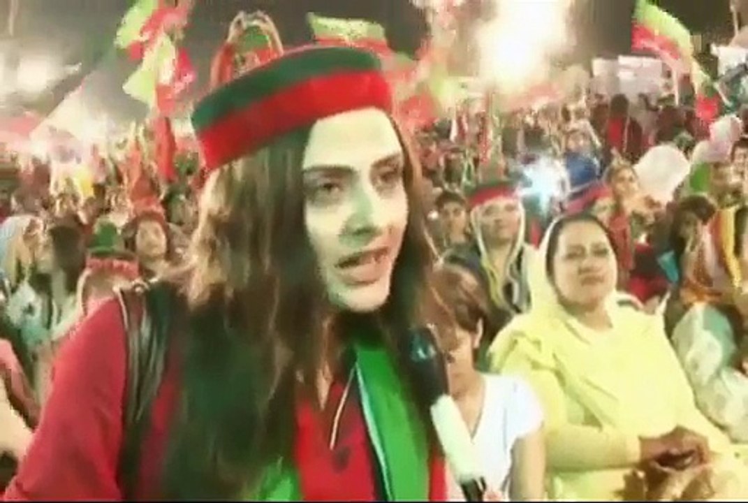 A Young Girl Proposed Imran Khan (President PTI) During live streaming procession, Video Dailymotion, Youtube